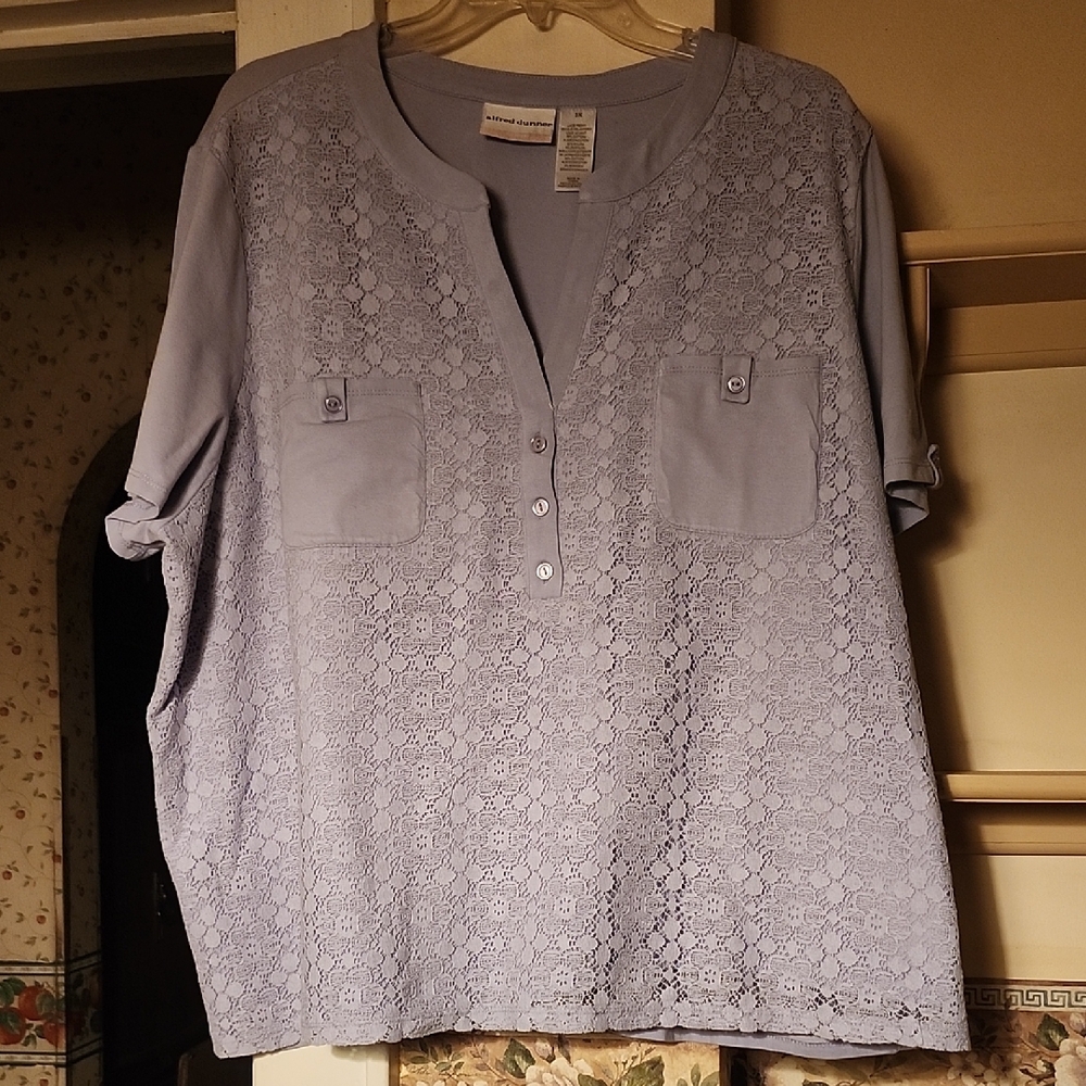 Lane Bryant Lavender Lace Blouse